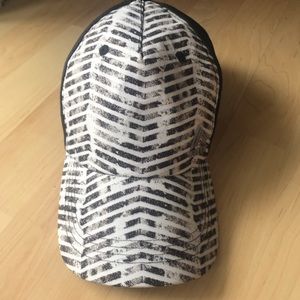 Hat - black and white.